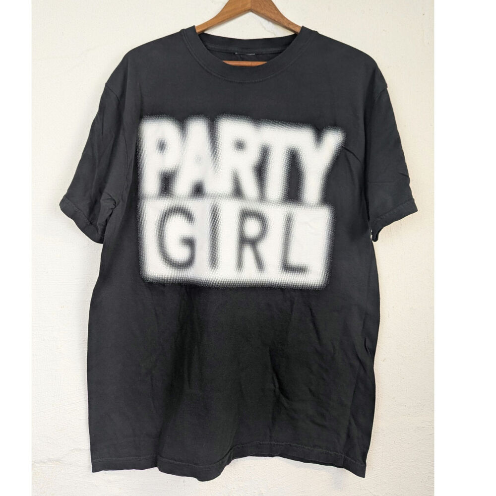 Charli XCX Party Girl T Shirt Boiler Room Brat Tour Graphic Print Womens Large